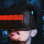 Future Gaming Industry, Technology - Man Wearing Vr Goggles