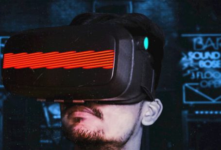 Future Gaming Industry, Technology - Man Wearing Vr Goggles